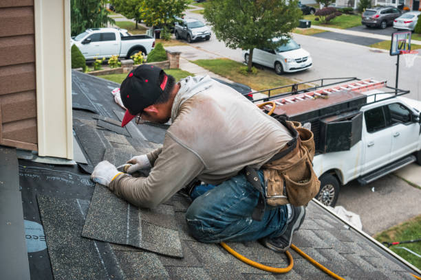 Professional Roof Replacement technician working in Petersburg, NY